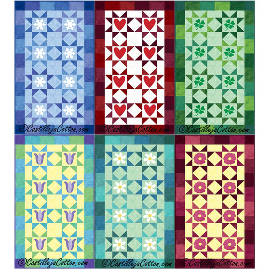 Starry Seasonal Runner One Quilt CJC-49580e - Downloadable Pattern