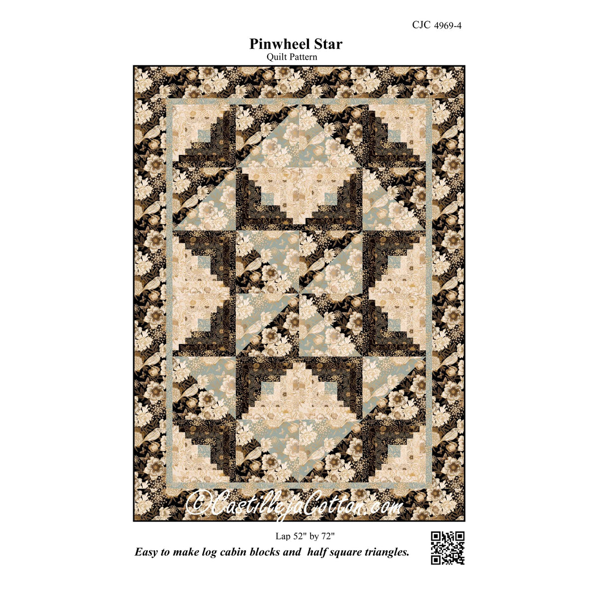 Pinwheel Star Quilt Pattern CJC-49694 - Paper Pattern