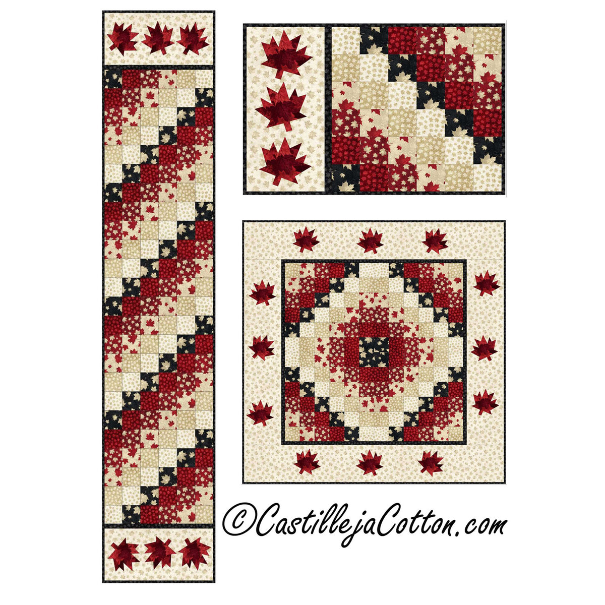 Oh Canada Sixes Table Set Pattern CJC-49749 - Paper Pattern
