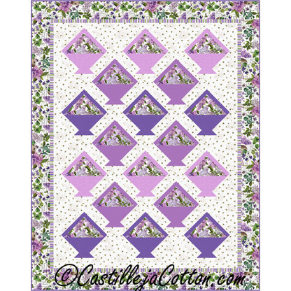 Floral Baskets Quilt CJC-49792e - Downloadable Pattern