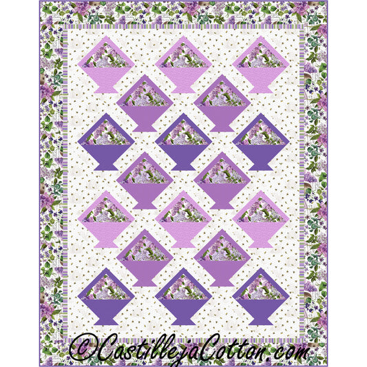 Floral Baskets Quilt Pattern CJC-49792 - Paper Pattern