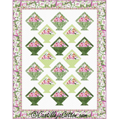 Floral Baskets Quilt CJC-49793e - Downloadable Pattern