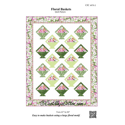 Floral Baskets Quilt CJC-49793e - Downloadable Pattern