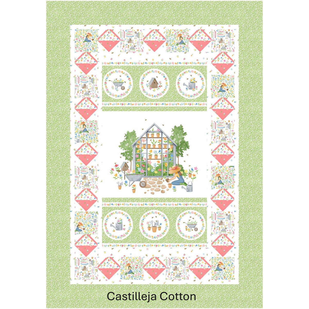 Gardening Quilt Pattern CJC-49802 - Paper Pattern