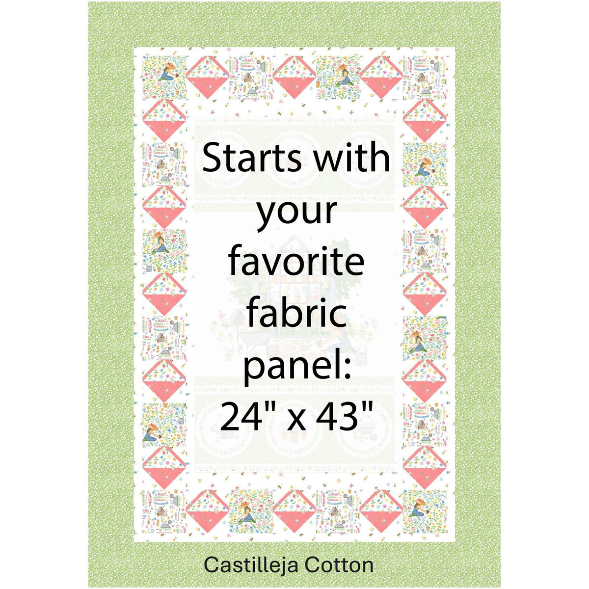 Gardening Quilt Pattern CJC-49802 - Paper Pattern