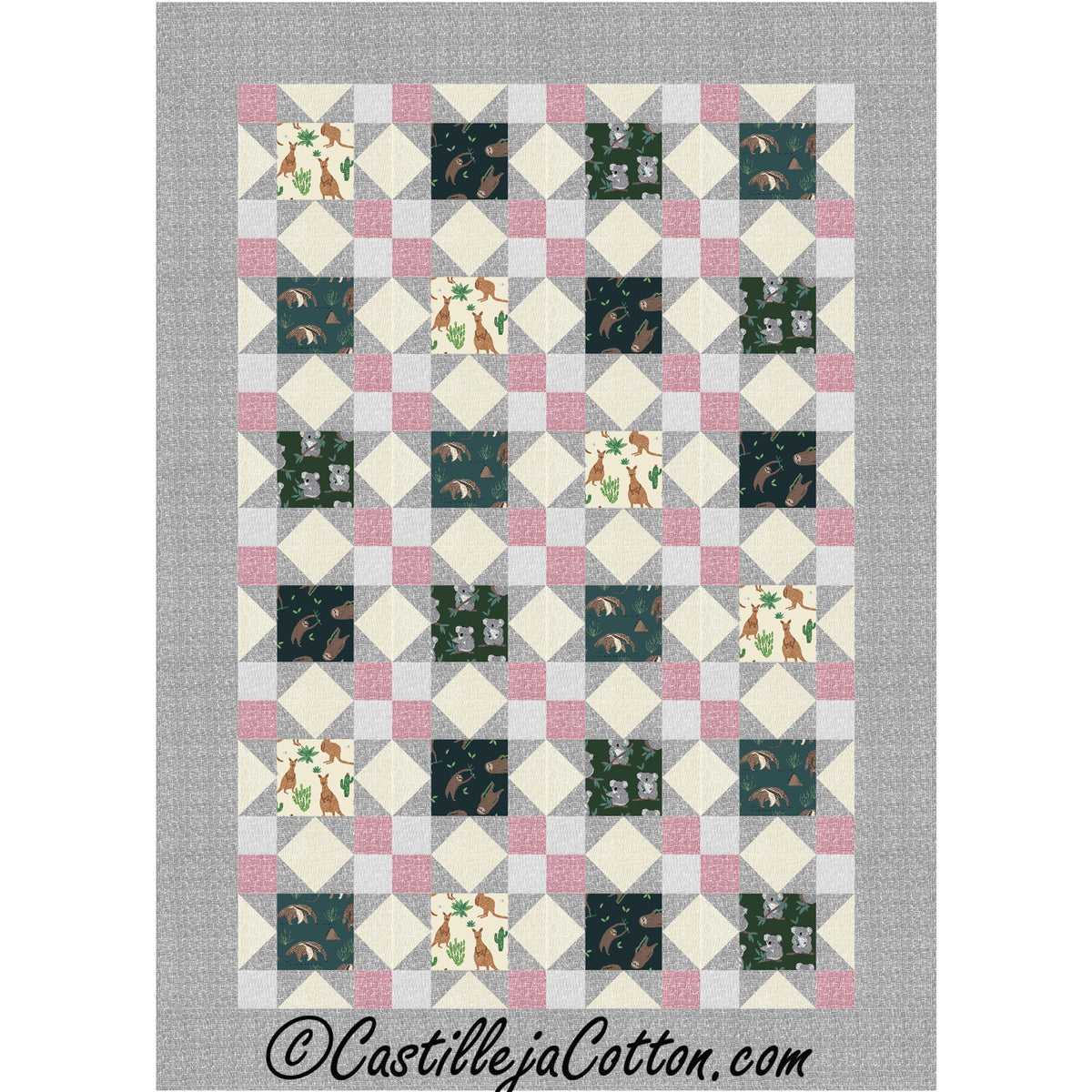 Starry Four Patch Quilt Pattern CJC-4981 - Paper Pattern