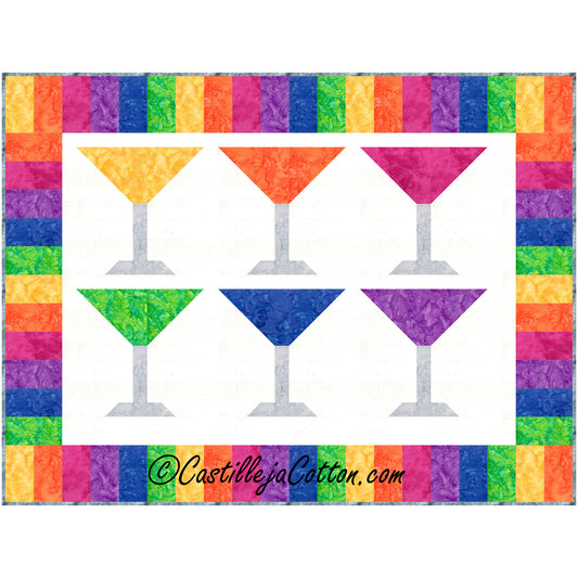 Martini Time Quilt CJC-49871e - Downloadable Pattern