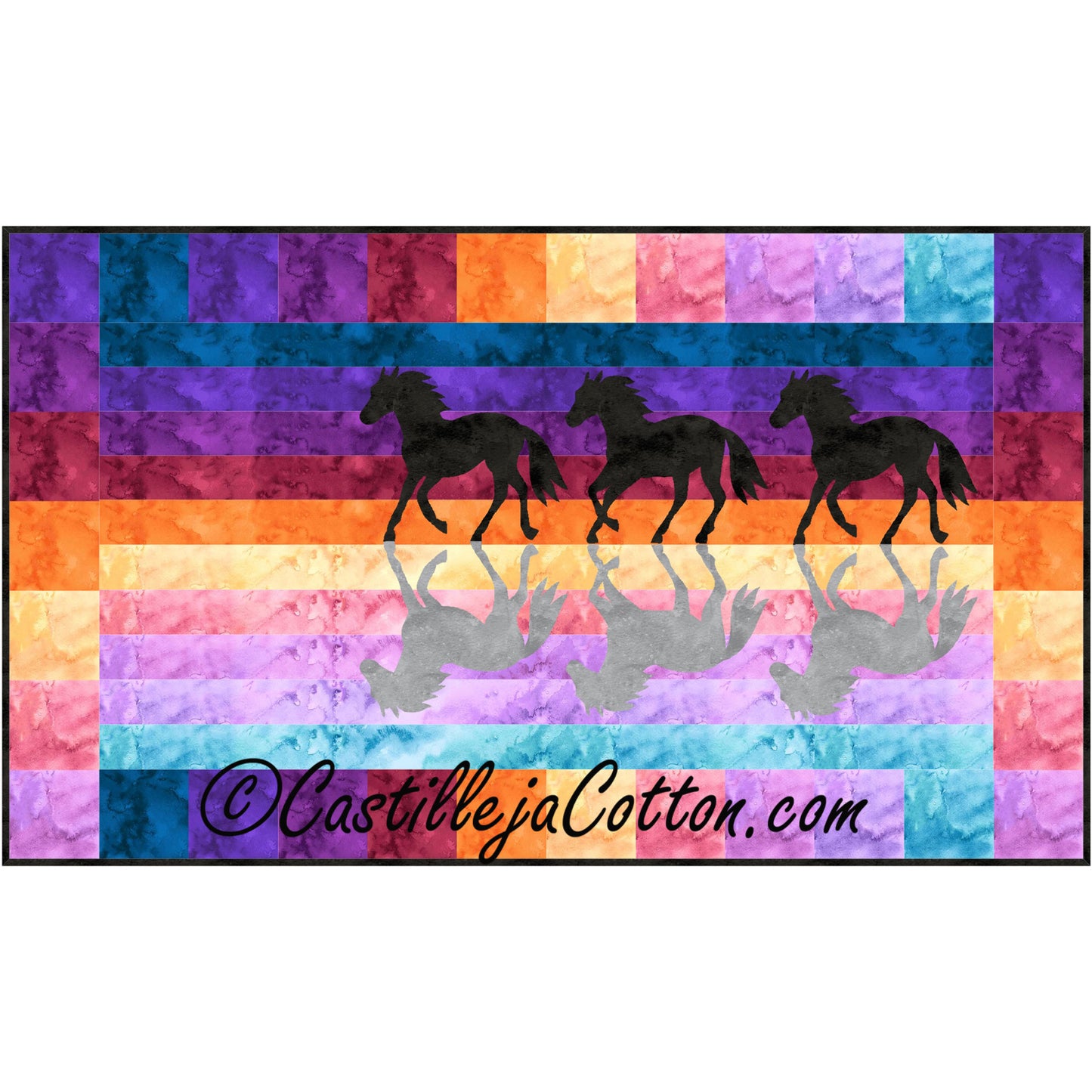Horses at Sunset Quilt Pattern CJC-50004 - Paper Pattern