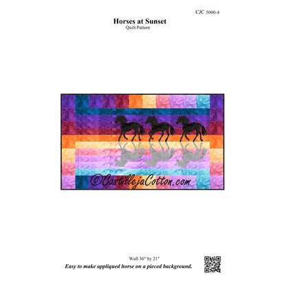 Horses at Sunset Quilt Pattern CJC-50004 - Paper Pattern