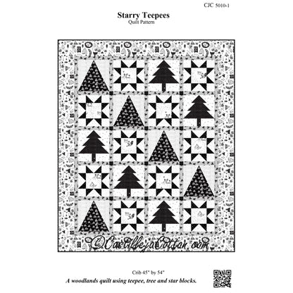 Starry Teepees Quilt CJC-5010e - Downloadable Pattern