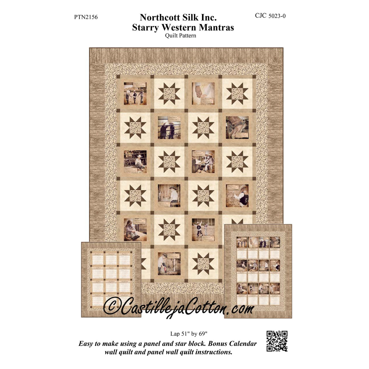 Starry Western Mantras Quilt CJC-5023e - Downloadable Pattern