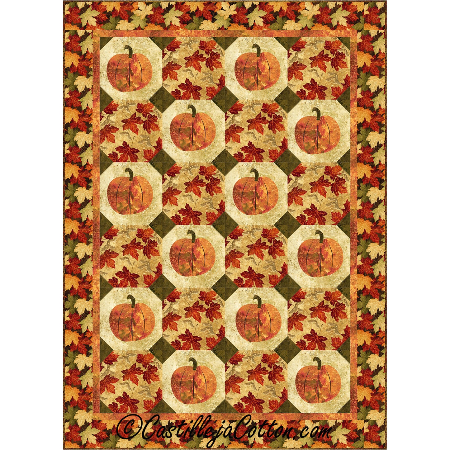 Field of Pumpkins Quilt Pattern CJC-50292 - Paper Pattern