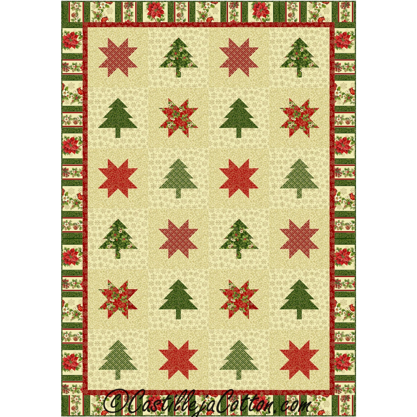 Stars and Trees Quilt CJC-5036e - Downloadable Pattern