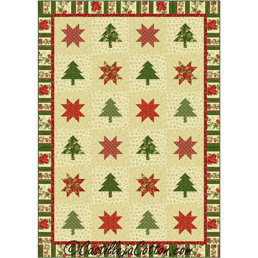 Stars and Trees Quilt CJC-5036e - Downloadable Pattern