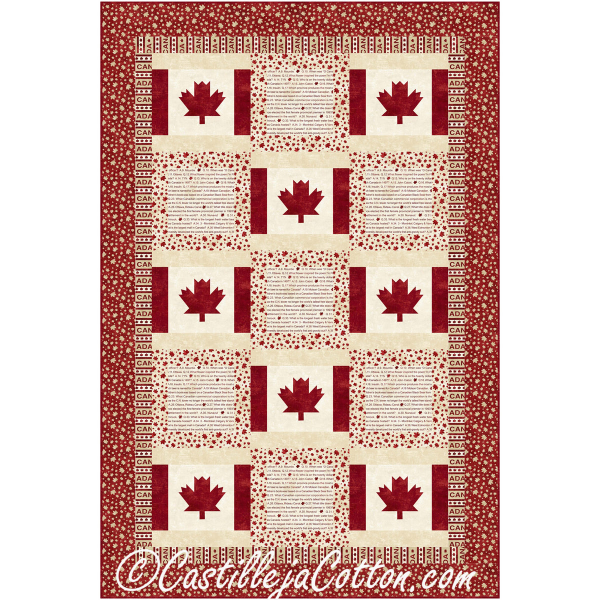 Canada is My Country Quilt CJC-50383e - Downloadable Pattern