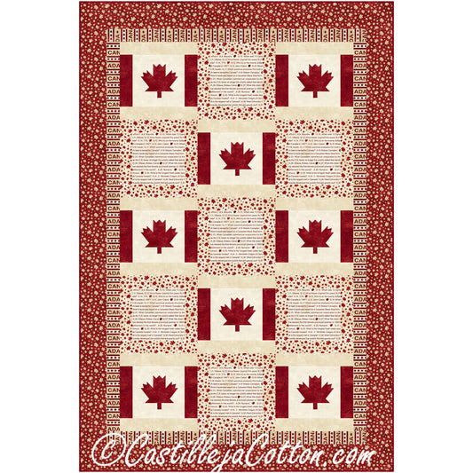 Canada is My Country Quilt CJC-50383e - Downloadable Pattern