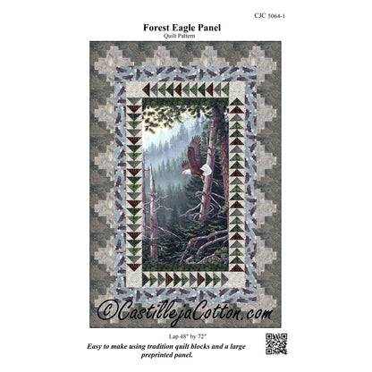 Forest Eagle Panel Quilt CJC-50641e - Downloadable Pattern