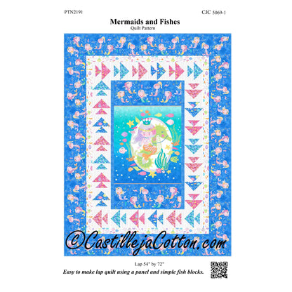 Mermaids and Fishes Quilt Pattern CJC-50691 - Paper Pattern