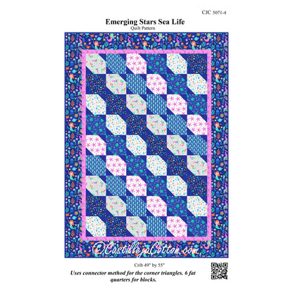 Emerging Stars Sea Life Quilt CJC-50714e - Downloadable Pattern