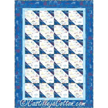 Four Patch Emerging Stars Quilt CJC-50722e - Downloadable Pattern