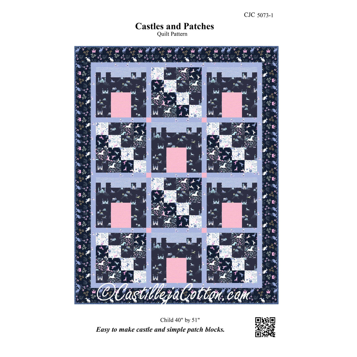 Castles and Patches Quilt CJC-50731e - Downloadable Pattern