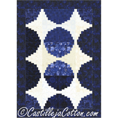 Circle Log Cabin Quilt Pattern CJC-50831 - Paper Pattern