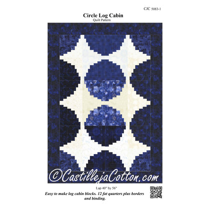 Circle Log Cabin Quilt Pattern CJC-50831 - Paper Pattern