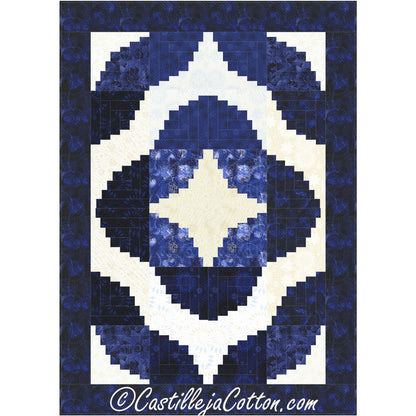 Curvy Log Cabin Quilt Pattern CJC-5084 - Paper Pattern