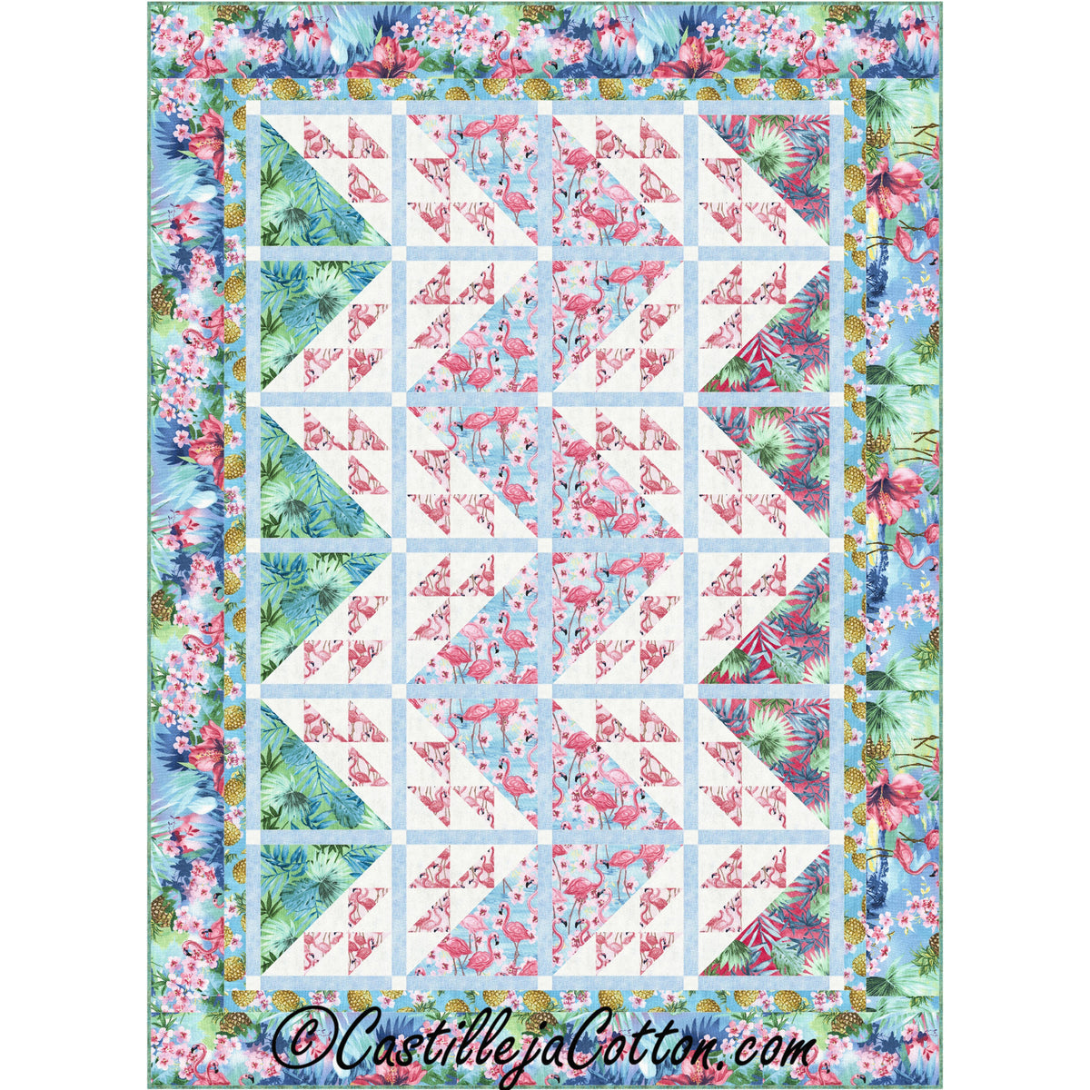 Tropical Birds Quilt Pattern CJC-5086 - Paper Pattern