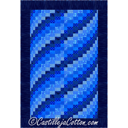 Image of the Lapping Waves quilt by Diane McGregor of Castilleja Cotton.