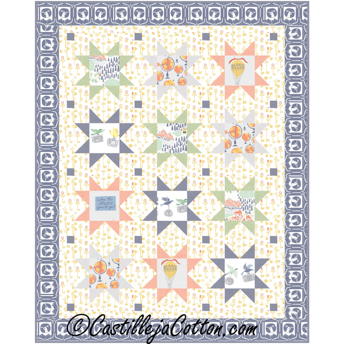 Starry Journey Quilt Pattern CJC-5090 - Paper Pattern