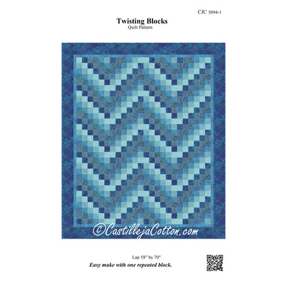 Twisting Blocks Quilt CJC-50941e - Downloadable Pattern