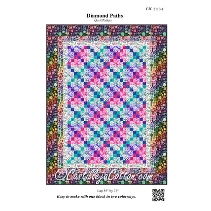 Diamond Paths Quilt Pattern CJC-5110 - Paper Pattern