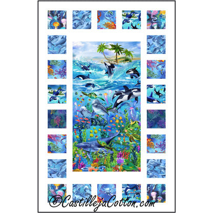 Sea Life Windows Quilt CJC-51151e - Downloadable Pattern