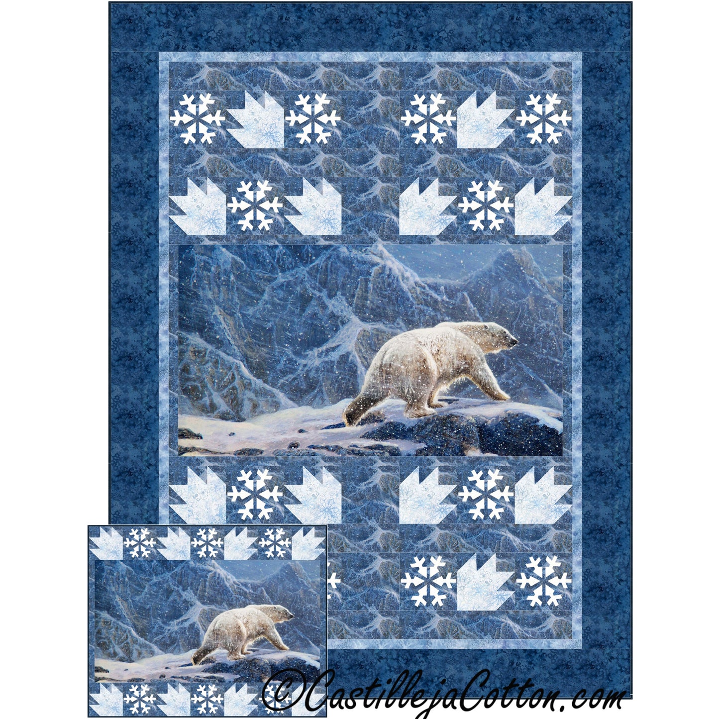 Snowy Polar Bear Quilt Pattern CJC-51180 - Paper Pattern