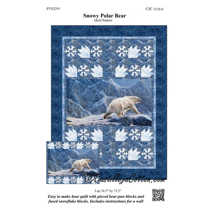 Snowy Polar Bear Quilt Pattern CJC-51180 - Paper Pattern