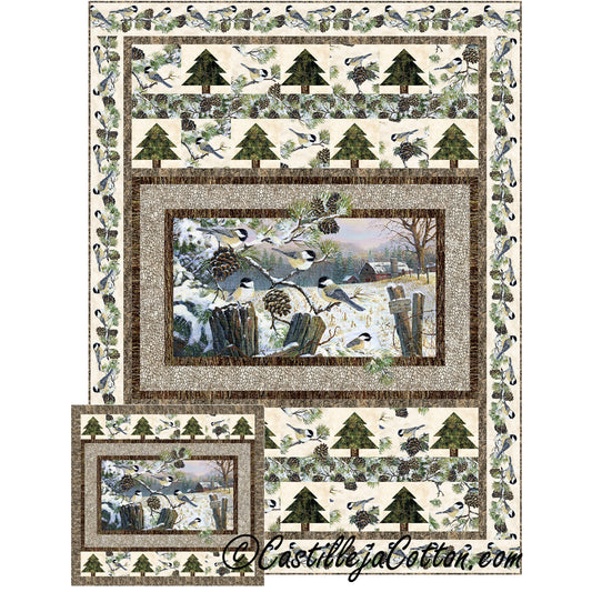 Chickadees Quilt CJC-51190e - Downloadable Pattern
