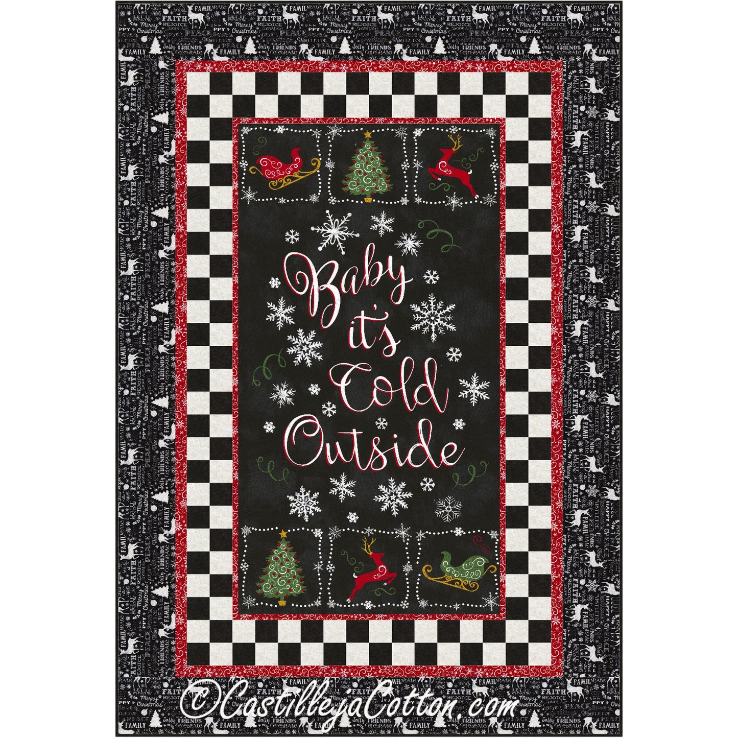 Baby Its Cold Outside Quilt CJC-5124e - Downloadable Pattern