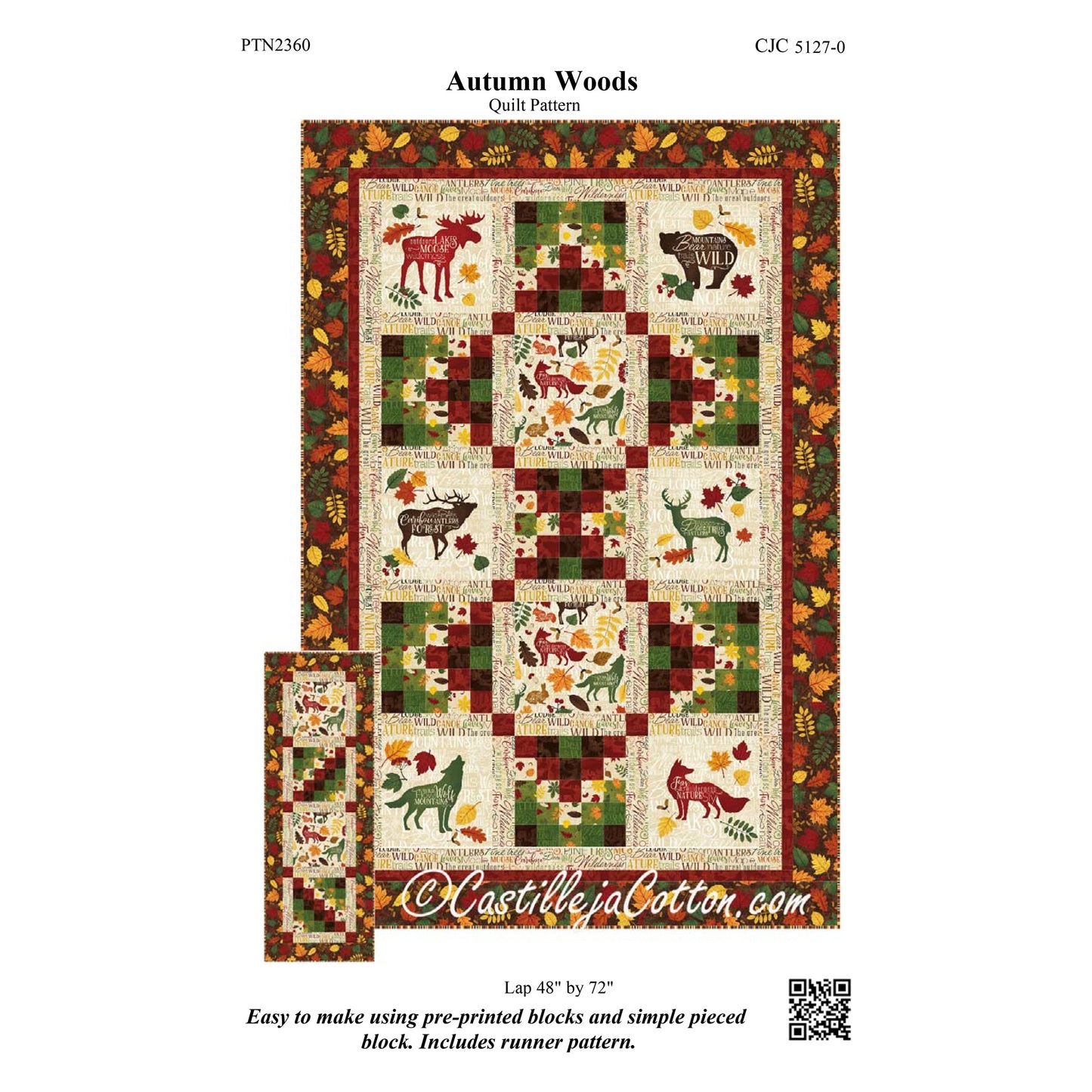 Autumn Woods Quilt Pattern CJC-51270w  - Wholesale Product