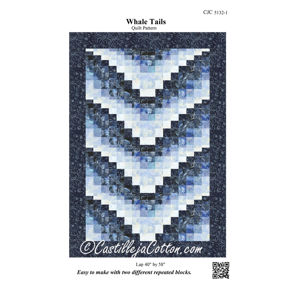Whale Tails Quilt Pattern CJC-5132 - Paper Pattern