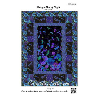 Dragonflies by Night Quilt CJC-51351e - Downloadable Pattern