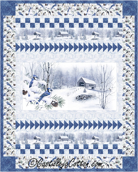 Winter Jays Quilt CJC-51384e - Downloadable Pattern