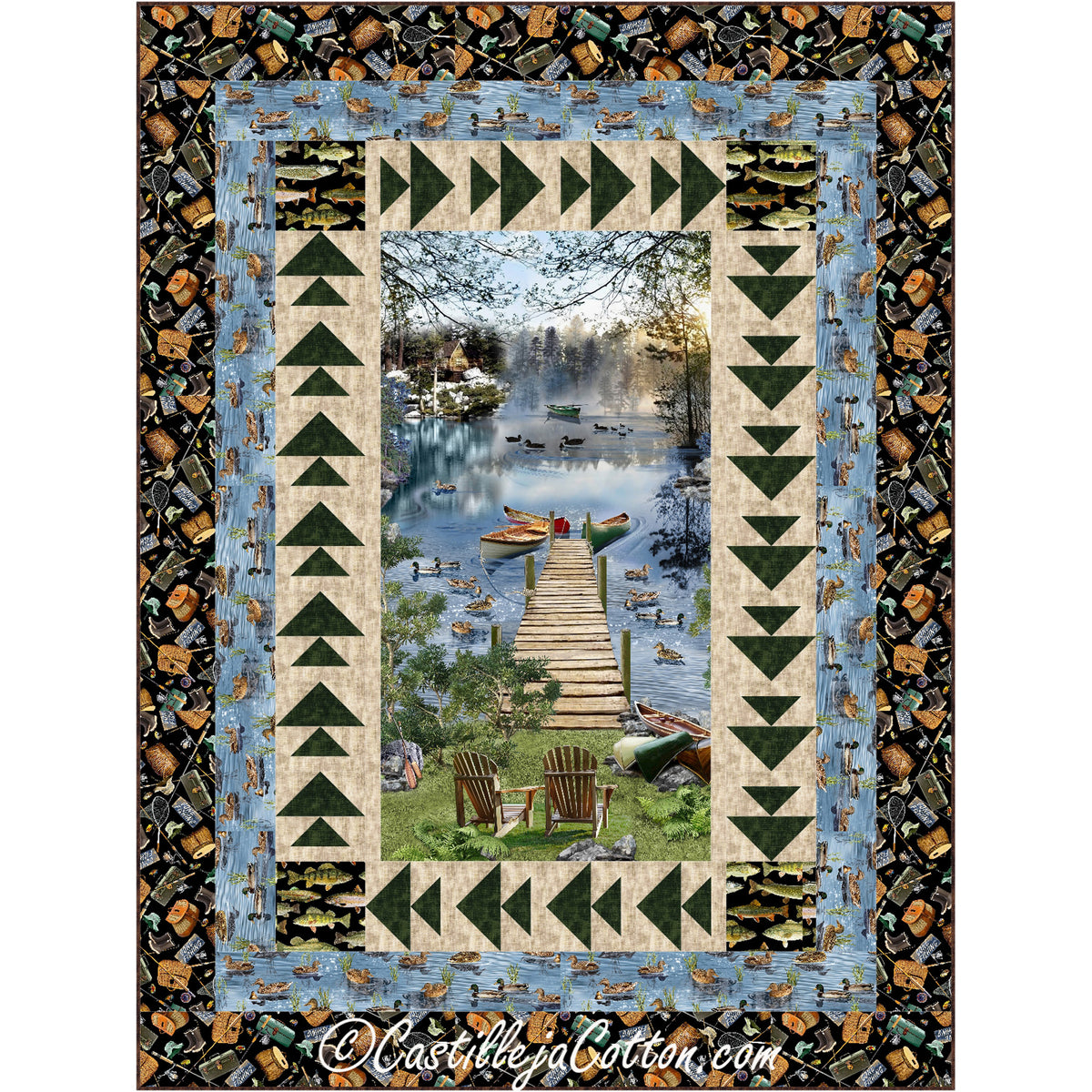 Gone Fishing Quilt Pattern CJC-51431 - Paper Pattern