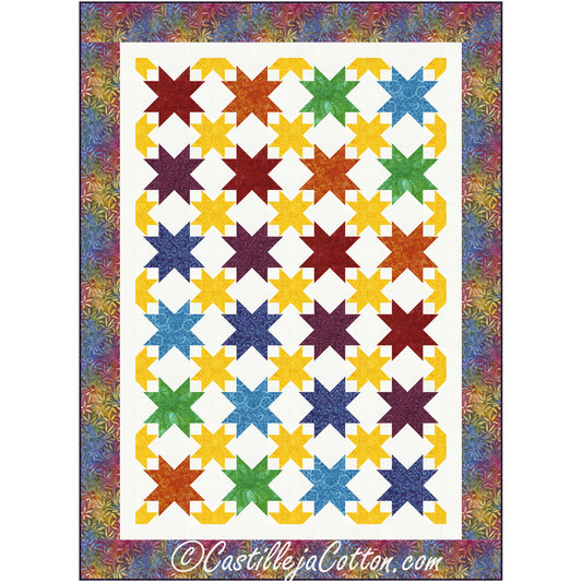 Starry Stars Quilt Pattern CJC-51481 - Paper Pattern