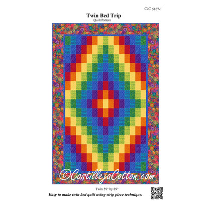 Twin Bed Trip Quilt Pattern CJC-51671w  - Wholesale Product