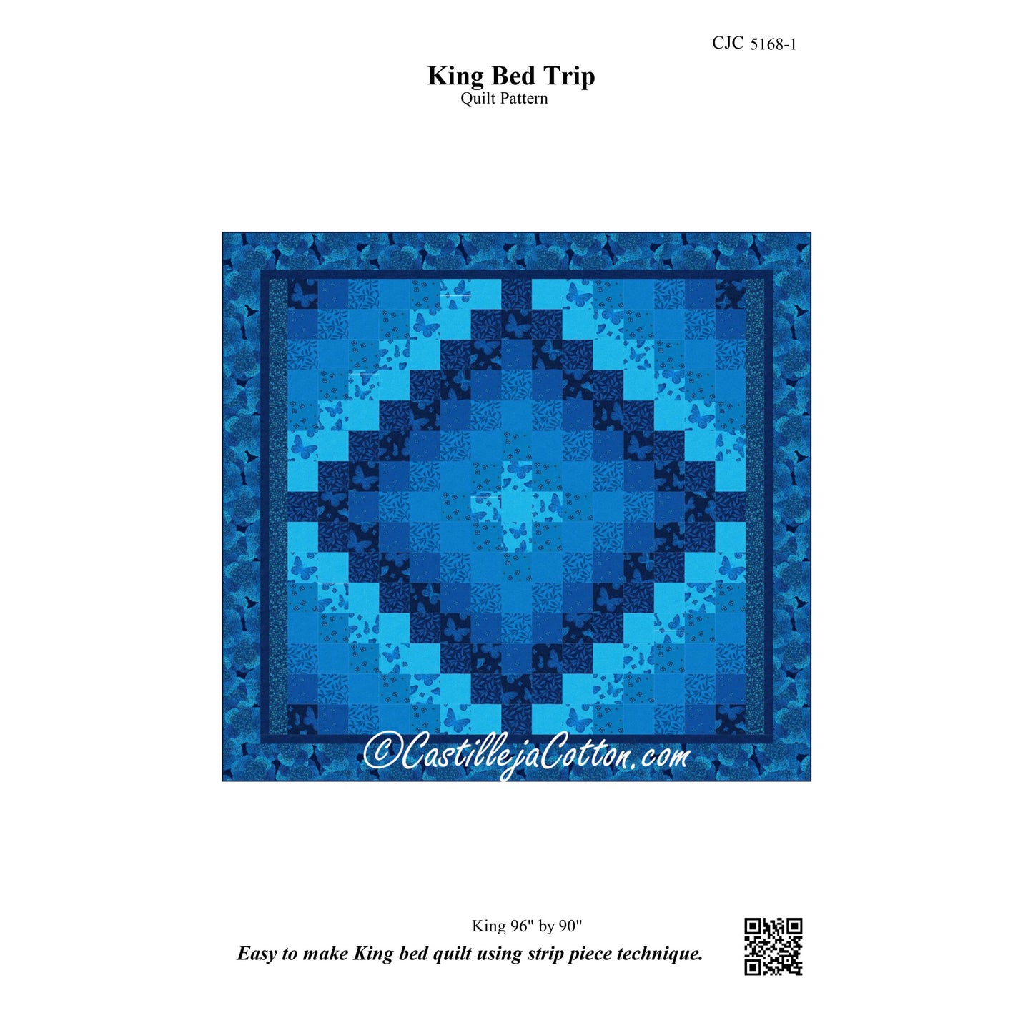 King Bed Trip Quilt CJC-51681e - Downloadable Pattern