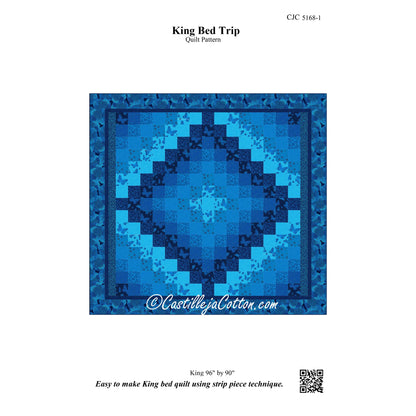 King Bed Trip Quilt CJC-51681e - Downloadable Pattern