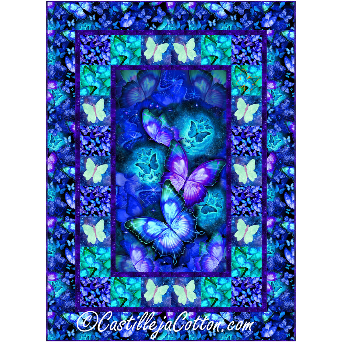 Butterfly Neon Quilt CJC-51704e - Downloadable Pattern