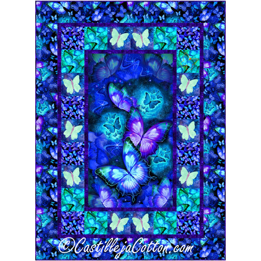 Butterfly Neon Quilt CJC-51704e - Downloadable Pattern