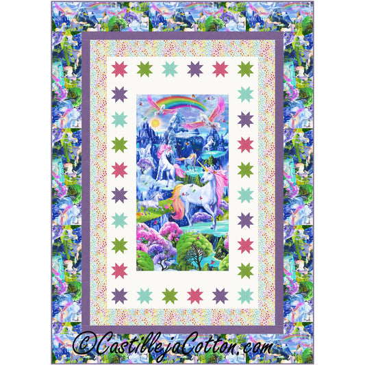 Starry Unicorns Quilt Pattern CJC-51711 - Paper Pattern